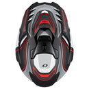 Ендуро каска D-SRS SQUARE V.24 BLACK/GRAY/RED - Avtozona