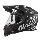 Ендуро каска O’NEAL SIERRA II TORMENT V.23 BLACK/WHITE - Avtozona