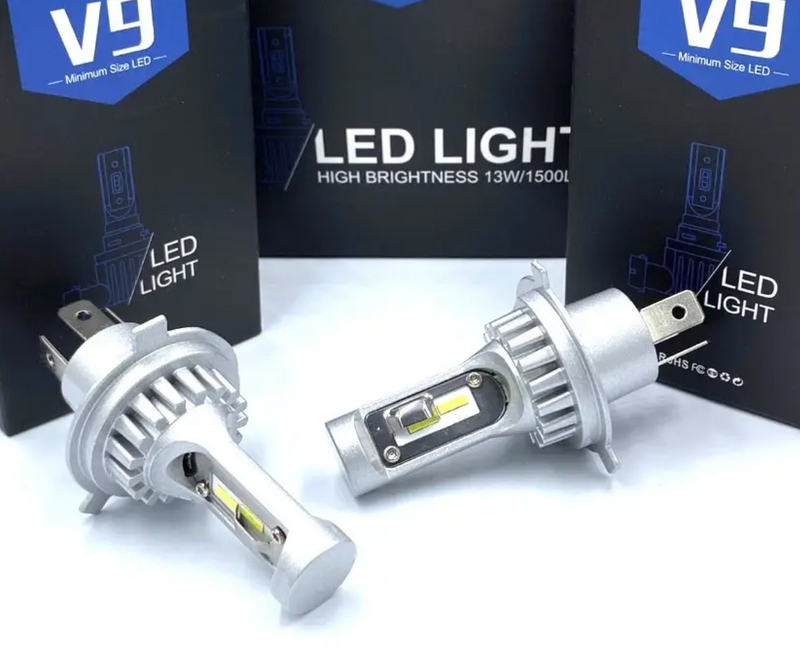 Комплект LED крушки H4 3900 – 13W, 1500lm, 6000K, без вентилатор