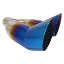 Двоен накрайник за ауспух HKS с цветен дизайн