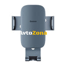 Гравитационен държач за телефон Baseus Metal Age II за кръгъл вентилационен отвор сив - Avtozona