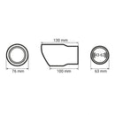 Кръгъл хромиран накрайник за ауспух