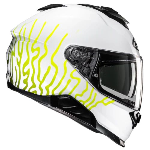 Каска HJC i71 Celos White/Black/Green - Avtozona