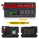 Инвертор преобразувател на напрежение с цифров дисплей от 12V на 220V 5000W - Avtozona