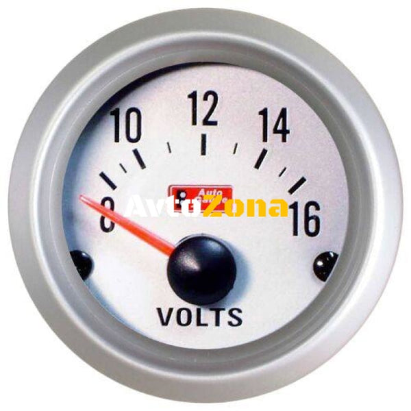 Измервателен уред за напрежението на акумулатора - Волтметър - VDO бял - Avtozona