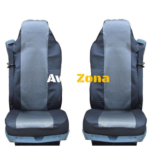 Калъф/тапицерия от плат и кожа за седалки за MERCEDES AXOR ATEGO ACTROS Сиви - Avtozona