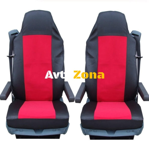 Калъф/тапицерия за седалки за MERCEDES AXOR ATEGO ACTROS Червени - Avtozona