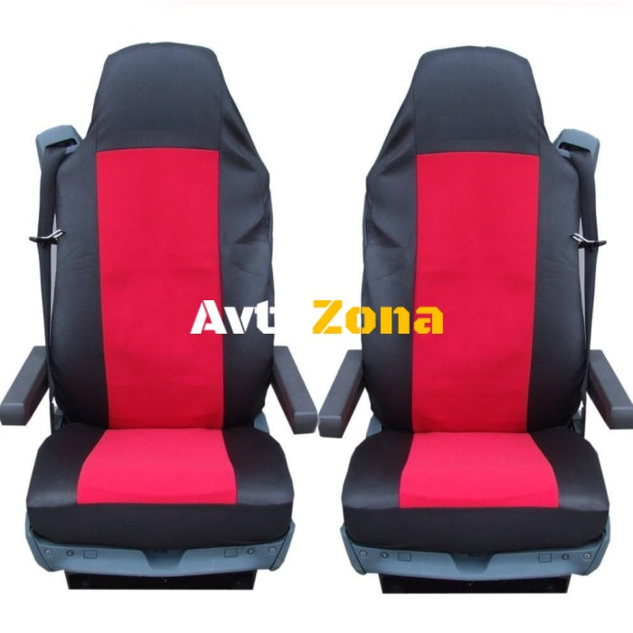 Калъф/тапицерия за седалки за MERCEDES AXOR ATEGO ACTROS Червени - Avtozona