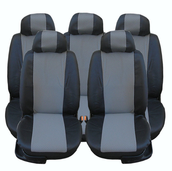 Калъфи тапицерия 5 единични седалки за VW Touran Sharan Ford Galaxy Citroen C8 Peugeot 307SW Citroen C4