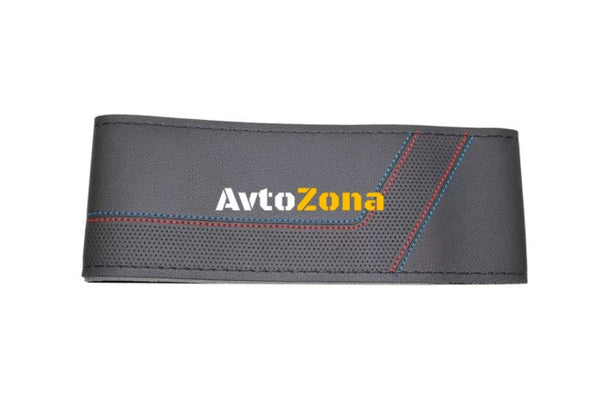 Калъф за волан за шиене - Sport - черен цвят с червени шевове - Avtozona