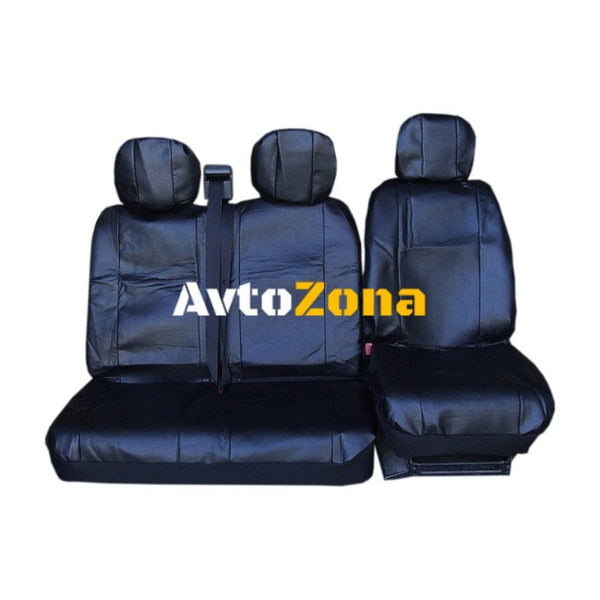 Калъфи/тапицерия за предни седалки за Opel Vivaro 2014 + / Renault Traffic черни еко кожа - Avtozona