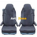 Калъф/тапицерия за седалки Flexzon за DAF CF LF XF 95 XF 105 Черни - Avtozona