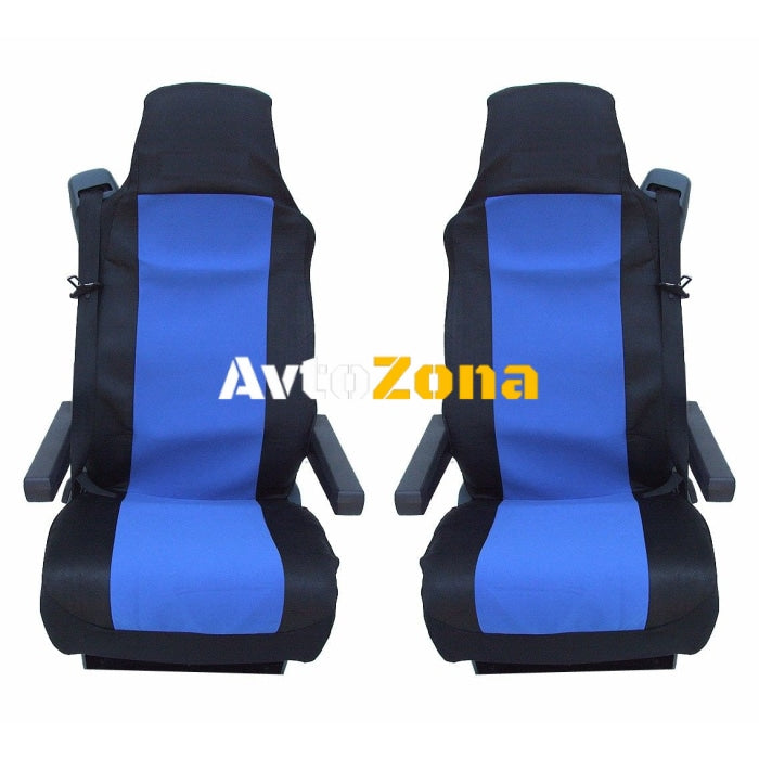 Калъф/тапицерия за седалки Flexzon за MERCEDES AXOR ATEGO ACTROS Сини - Avtozona