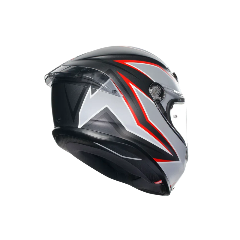 Каска AGV K-6 Flash Matt Black/Grey/Red - Avtozona