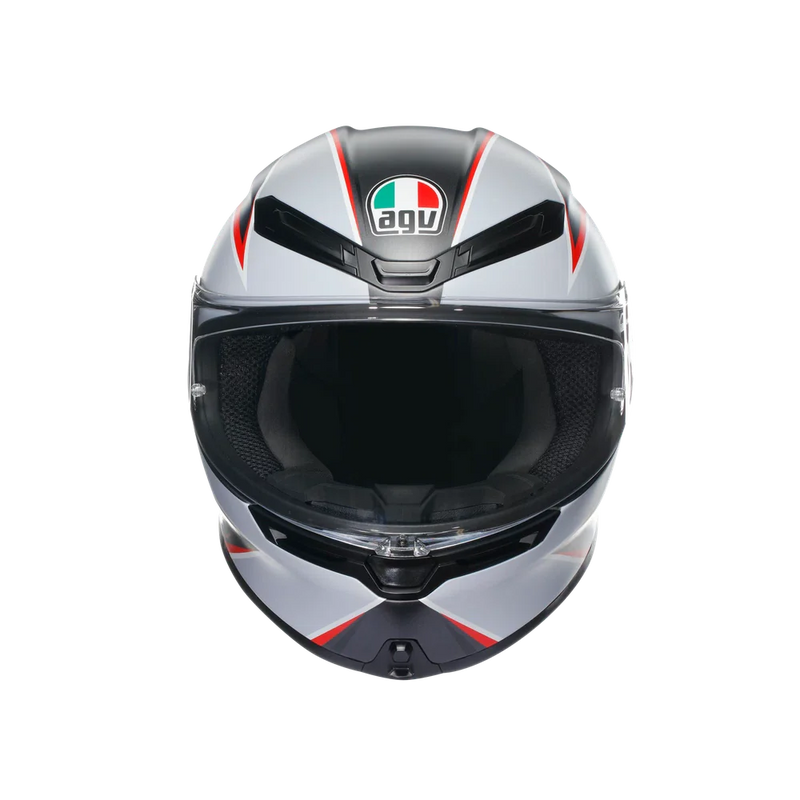 Каска AGV K-6 Flash Matt Black/Grey/Red - Avtozona