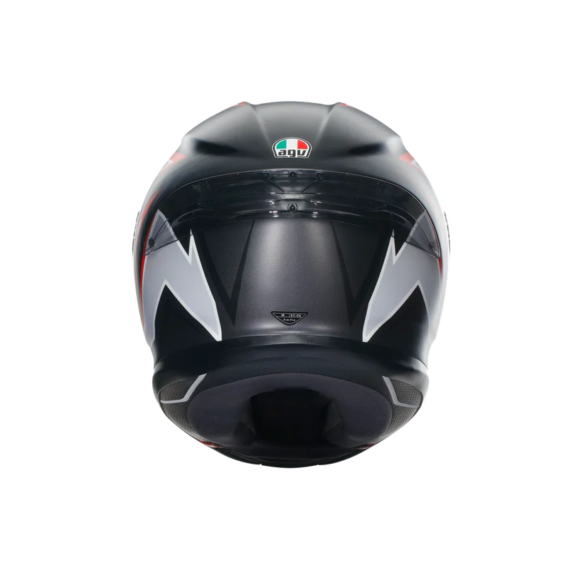 Каска AGV K-6 Flash Matt Black/Grey/Red - Avtozona