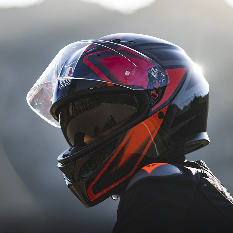 КАСКА AGV K3 -COMPOUND BLACK/RED - Avtozona