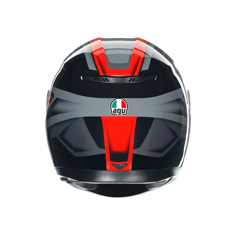 КАСКА AGV K3 -COMPOUND BLACK/RED - Avtozona