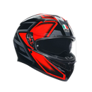 КАСКА AGV K3 -COMPOUND BLACK/RED - Avtozona