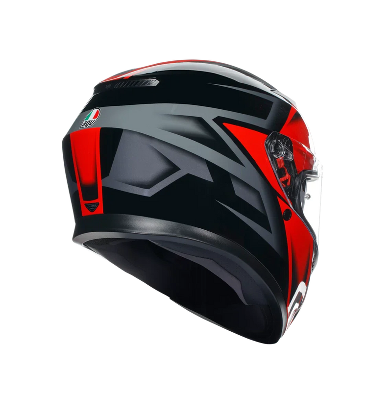 КАСКА AGV K3 -COMPOUND BLACK/RED - Avtozona