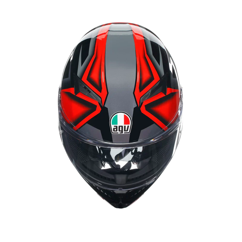 КАСКА AGV K3 -COMPOUND BLACK/RED - Avtozona