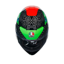 Каска AGV K3 DOT(E2206) - KAMALEON BLACK/RED/GREEN - Avtozona