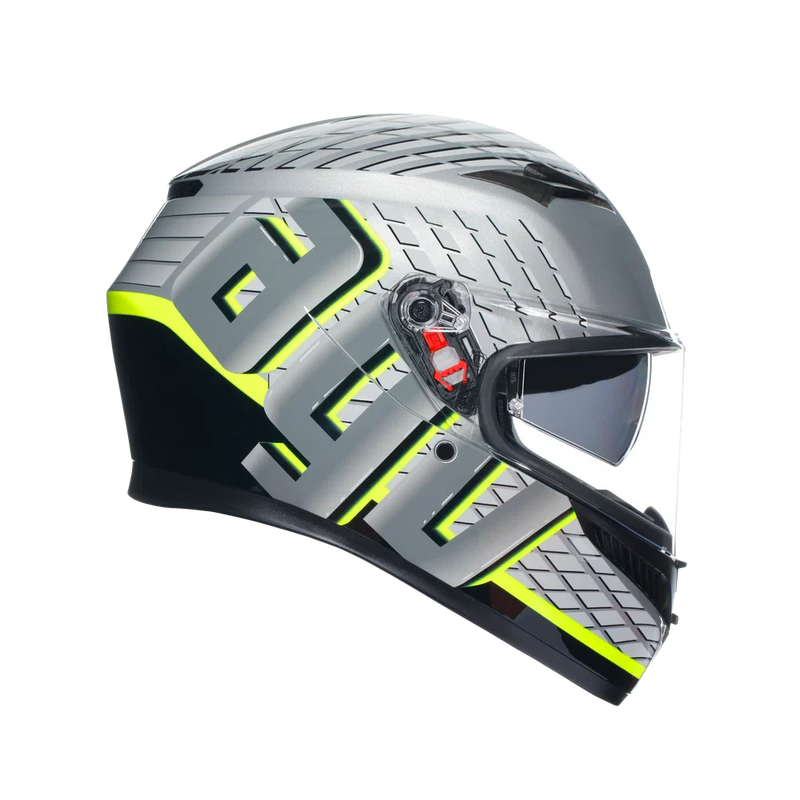 Каска AGV K3 E2206 - Fortify Grey/Black/Yellow Fluo - Avtozona