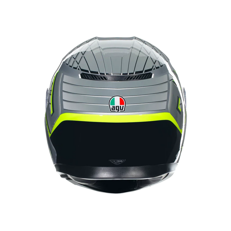 Каска AGV K3 E2206 - Fortify Grey/Black/Yellow Fluo - Avtozona