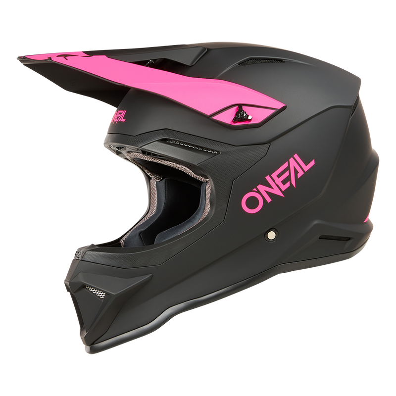 КАСКА O’NEAL 1SERIES SOLID BLACK/PINK V.24 - Avtozona