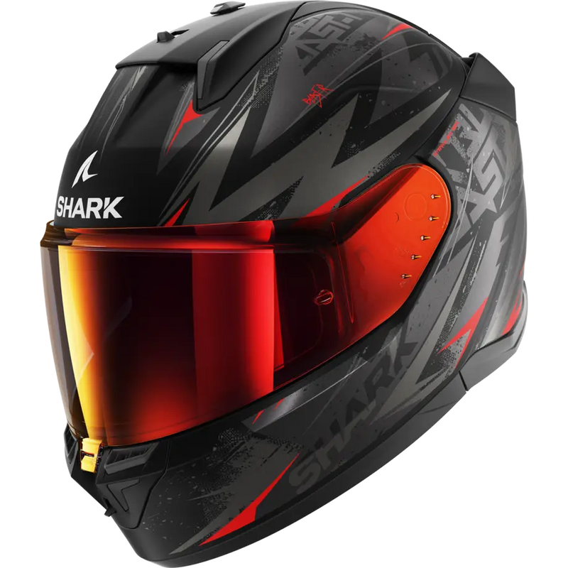 Каска SHARK D-SKWAL 3 BLAST-R MATT BLACK/GREY/RED - Avtozona