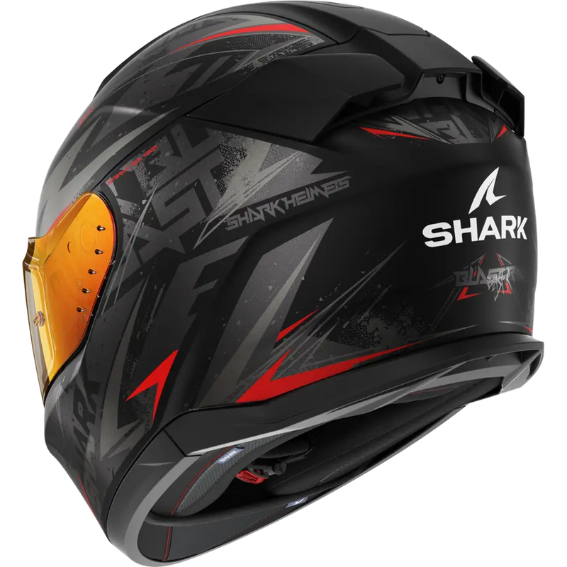 Каска SHARK D-SKWAL 3 BLAST-R MATT BLACK/GREY/RED - Avtozona