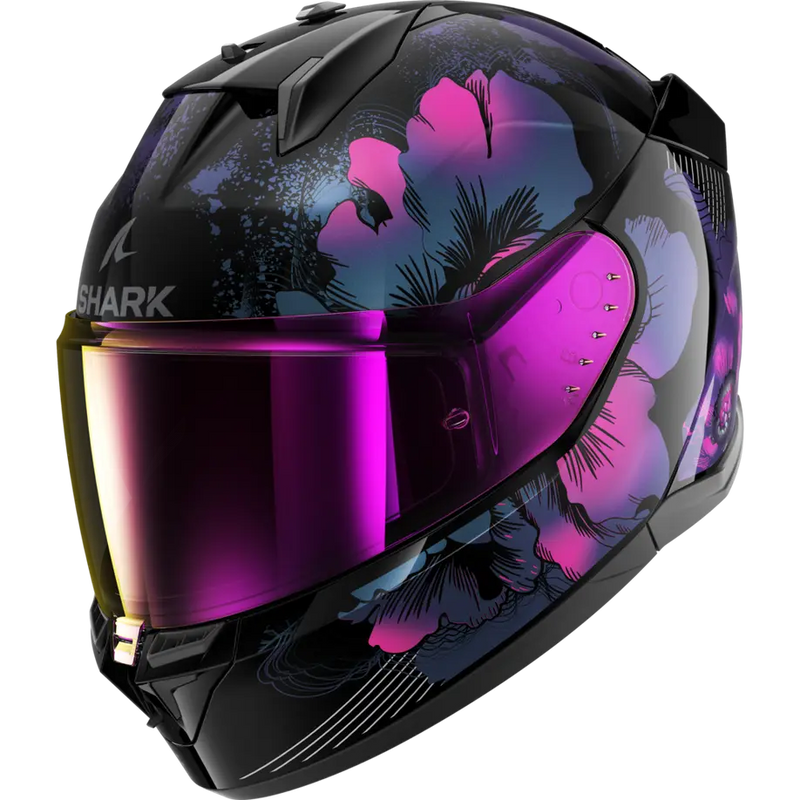 Каска SHARK D-SKWAL 3 LADY MAYFER GLOSS BLACK/VIOLET - Avtozona