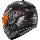 Каска SHARK RIDILL 2 MATT BLACK/GRAY/RED - Avtozona