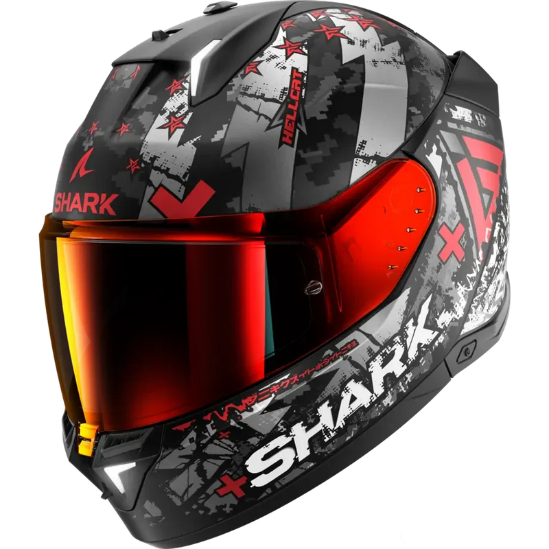 Каска SHARK SKWAL i3 HELLCAT BLACK/GREY/RED - Avtozona