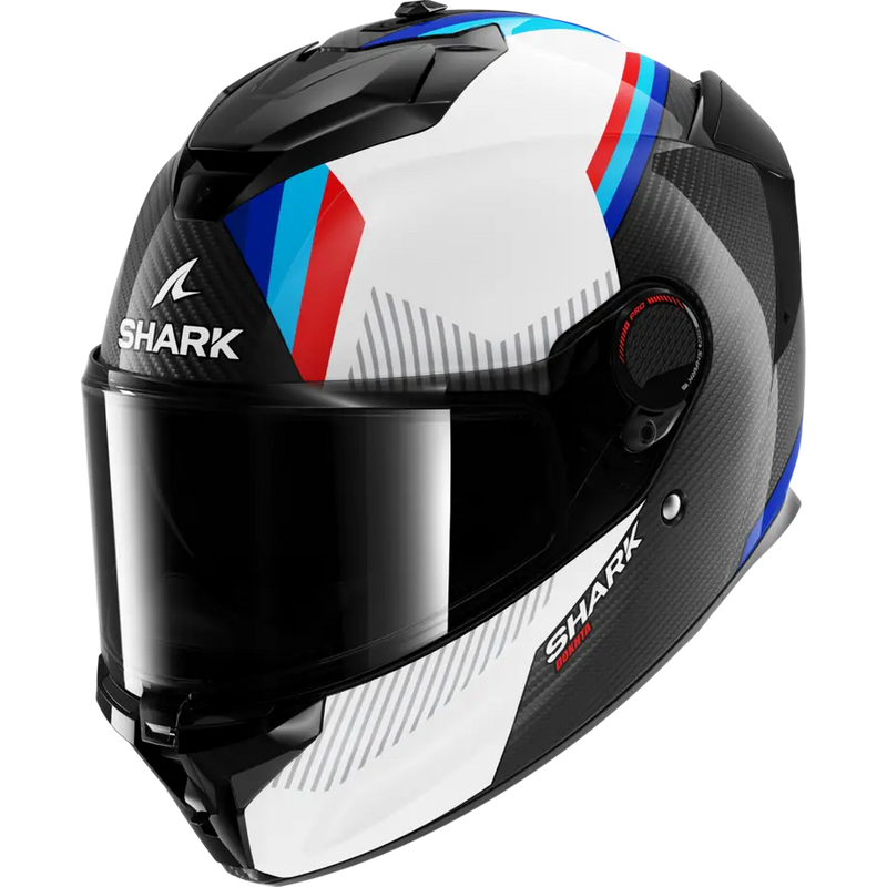 КАСКА SHARK SPARTAN GT PRO CARBON BLACK/WHITE/RED - Avtozona