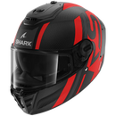 Каска SHARK SPARTAN RS CARBON SHAWN BLACK/RED MATT - Avtozona