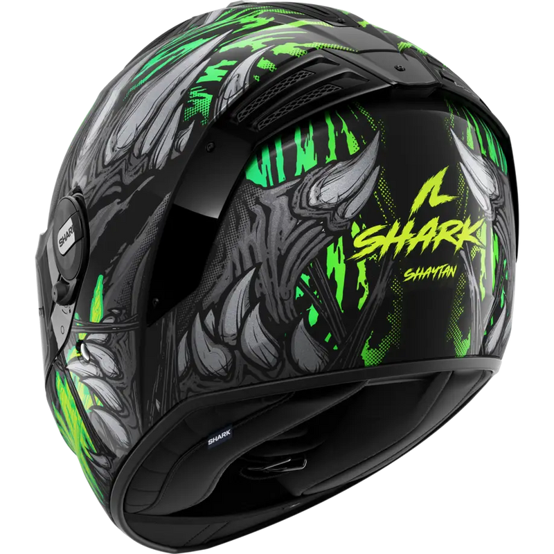 КАСКА SHARK SPARTAN RS SHAYTAN BLACK/GREEN - Avtozona