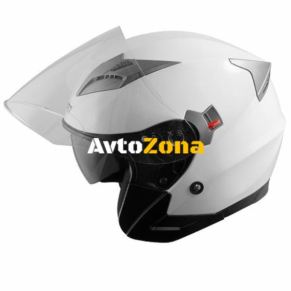 Каска за скутер A-PRO KINETIC WHITE - Avtozona