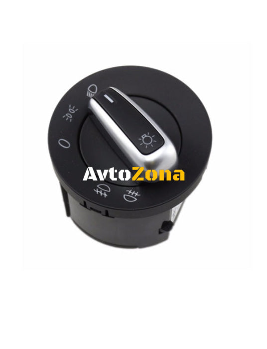 Ключ Бутон За Фарове Светлини VW Golf 5 Passat B6 Голф 5 6 Jetta Хром Без Ауто Функия 3C8941431C 5ND941431A - Avtozona