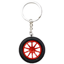 Ключодържател гума с джанта - Червена - Avtozona