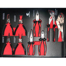 Количка професионален шкаф за инструменти със седем 7 чекмеджета отделения с включени 154 инструмента - Avtozona