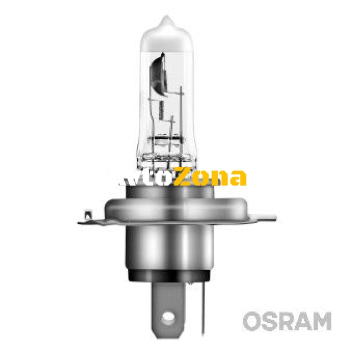 Комплект 2 халогенни крушки Osram H4 Night Breaker Silver + 100% 60/55W 12V P43T - Avtozona