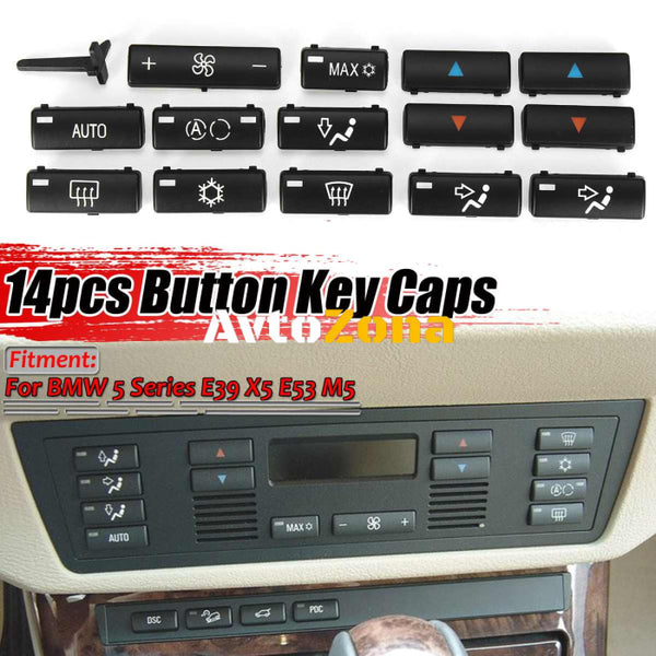 Комплект Бутони Копчета За Климатик Климатроник БМВ BMW 5 Серия X5 E53 E39 - Avtozona