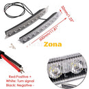 Комплект Извити За Броня Предни Мощни 9 Led Лед Диодни Дневни Светлини 12V 54W - Avtozona