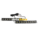 Комплект Извити За Броня Предни Мощни 9 Led Лед Диодни Дневни Светлини 12V 54W - Avtozona