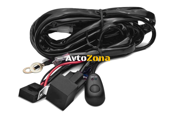 Комплект Кабели Окабеляване За Лед Led Барове Халогени Фарове 3.5 м - Avtozona