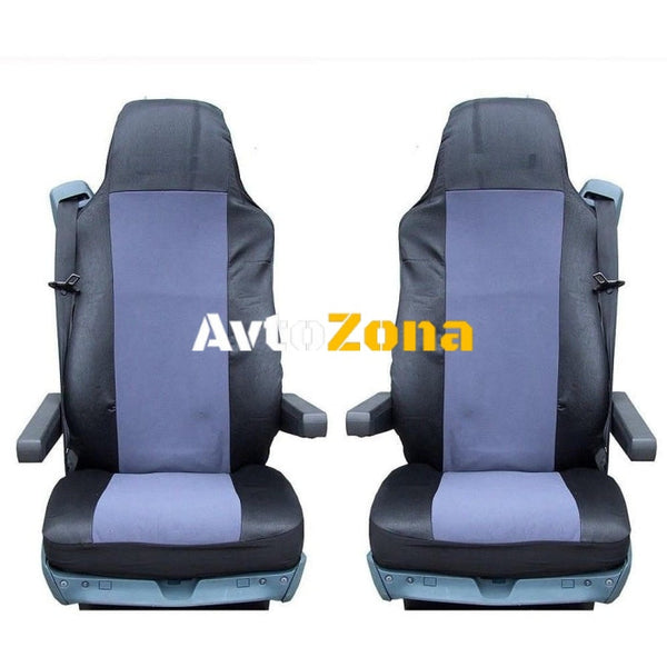 Комплект Калъфи / тапицерия за седалки за SCANIA 4 114 124 144 164 94 Сиви - Avtozona
