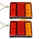 Комплект LED Диодни стопове стоп светлини задни светлини 12V-24V за бус камион ТИР ремарке каравана платформа - Avtozona