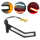 Комплект LED Габарити Светлини Тип Рогче Странични Неон Ефект Бягащ Режим за Камион Ремарке 12/24V 22 см - Avtozona