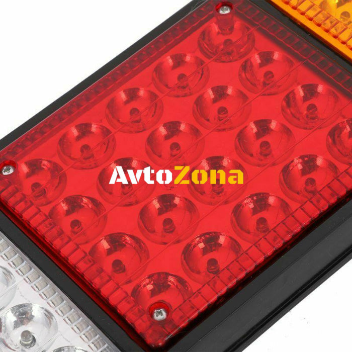 Комплект LED ЛЕД Диодни Стопове Стоп Задни светлини с 4 Функции 12V 31,5 cm x 13,5 cm
